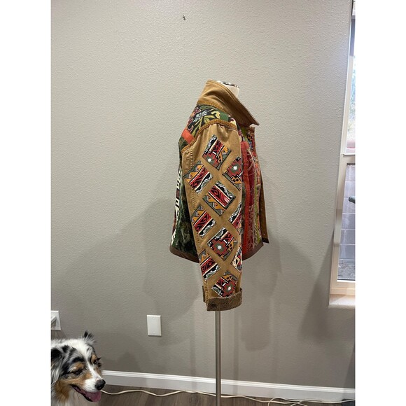 Upcycled Multicolor Denim & Patchwork Jacket - Picture 2 of 7